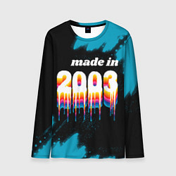 Мужской лонгслив Made in 2003: liquid art