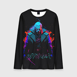 Лонгслив мужской Witcher in neon style, цвет: 3D-принт