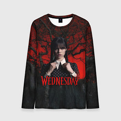 Лонгслив мужской Wednesday в лесу, цвет: 3D-принт