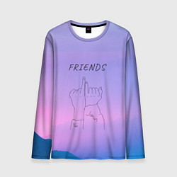 Лонгслив мужской Friends - Jimin and Taehyung BTS, цвет: 3D-принт