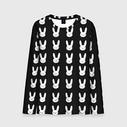 Мужской лонгслив Bunny pattern black