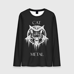 Лонгслив мужской Cat metal, цвет: 3D-принт