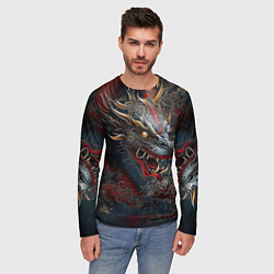 Лонгслив мужской Дракон Irezumi, цвет: 3D-принт — фото 2