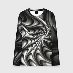 Мужской лонгслив Abstract fractal grey