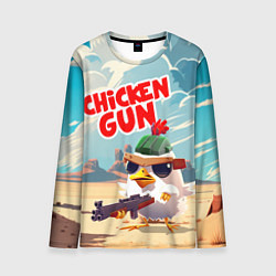 Лонгслив мужской Chicken Gun, цвет: 3D-принт