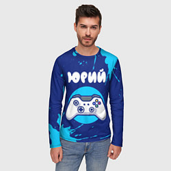 Лонгслив мужской Юрий геймер, цвет: 3D-принт — фото 2