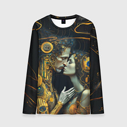 Мужской лонгслив Gustav Klimt Cyberpunk