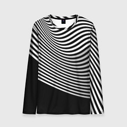 Лонгслив мужской Trendy raster pattern, цвет: 3D-принт