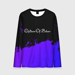 Мужской лонгслив Children of Bodom purple grunge