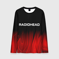 Мужской лонгслив Radiohead red plasma