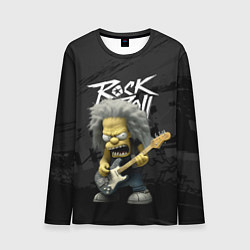 Мужской лонгслив Rock and Roll Simpsons