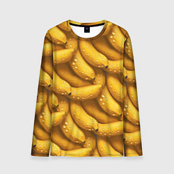 Лонгслив мужской Сочная текстура из бананов, цвет: 3D-принт