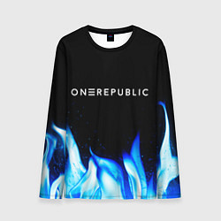 Лонгслив мужской OneRepublic blue fire, цвет: 3D-принт