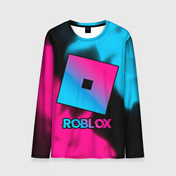 Мужской лонгслив Roblox - neon gradient