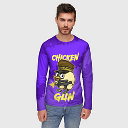 Лонгслив мужской Чикен Ган - цыпленок, цвет: 3D-принт — фото 2