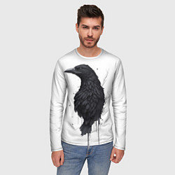 Лонгслив мужской Черный странник, цвет: 3D-принт — фото 2