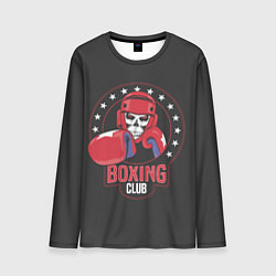 Лонгслив мужской Boxing club - боксёр, цвет: 3D-принт