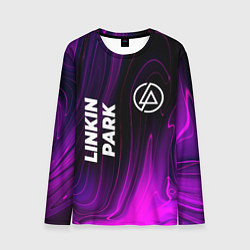 Лонгслив мужской Linkin Park violet plasma, цвет: 3D-принт