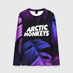 Мужской лонгслив Arctic Monkeys neon monstera