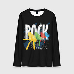Лонгслив мужской Rock Night, цвет: 3D-принт