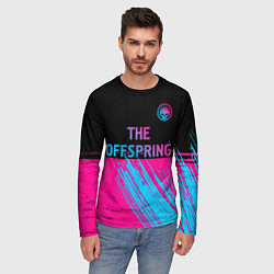 Лонгслив мужской The Offspring - neon gradient: символ сверху, цвет: 3D-принт — фото 2