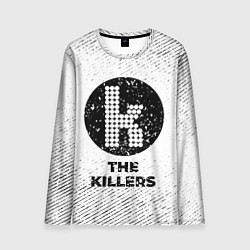 Мужской лонгслив The Killers с потертостями на светлом фоне