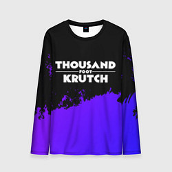 Мужской лонгслив Thousand Foot Krutch purple grunge