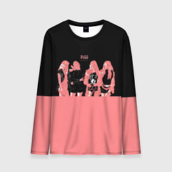 Лонгслив мужской BLACK PINK на черно-розовом, цвет: 3D-принт