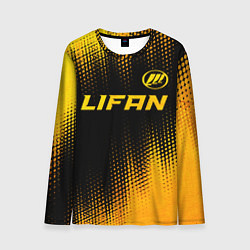 Мужской лонгслив Lifan - gold gradient: символ сверху