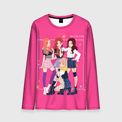 Мужской лонгслив Blackpink anime poster