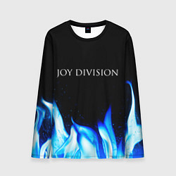 Мужской лонгслив Joy Division blue fire