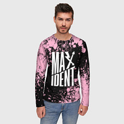 Лонгслив мужской Stray kids - pink maxident, цвет: 3D-принт — фото 2