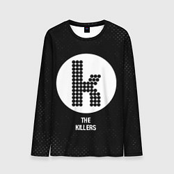Лонгслив мужской The Killers glitch на темном фоне, цвет: 3D-принт