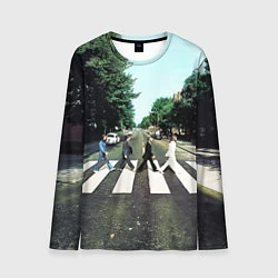 Лонгслив мужской The Beatles альбом Abbey Road, цвет: 3D-принт