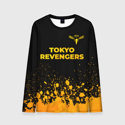 Лонгслив мужской Tokyo Revengers - gold gradient: символ сверху, цвет: 3D-принт