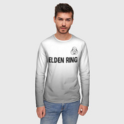 Лонгслив мужской Elden Ring glitch на светлом фоне: символ сверху, цвет: 3D-принт — фото 2