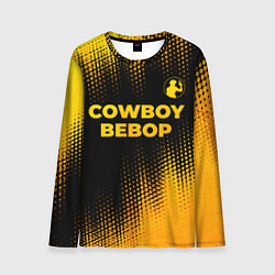 Мужской лонгслив Cowboy Bebop - gold gradient: символ сверху