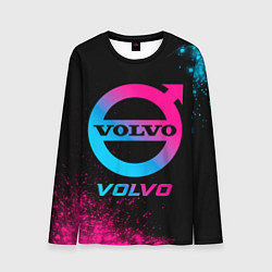 Лонгслив мужской Volvo - neon gradient, цвет: 3D-принт