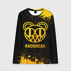 Лонгслив мужской Radiohead - gold gradient, цвет: 3D-принт