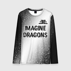 Лонгслив мужской Imagine Dragons glitch на светлом фоне: символ све, цвет: 3D-принт