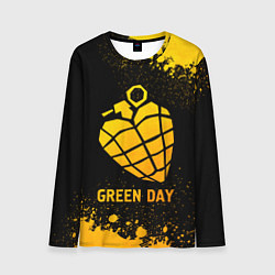 Мужской лонгслив Green Day - gold gradient