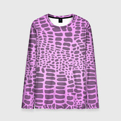 Мужской лонгслив Розовая рептилия