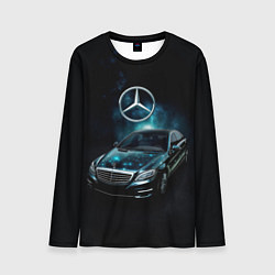 Мужской лонгслив Mercedes Benz dark style