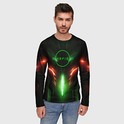 Лонгслив мужской Starfield abstract, цвет: 3D-принт — фото 2