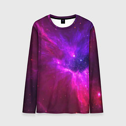 Лонгслив мужской Бескрайнее космическое пространство - галактика, цвет: 3D-принт