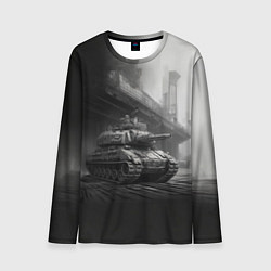 Лонгслив мужской Мощный танк, цвет: 3D-принт