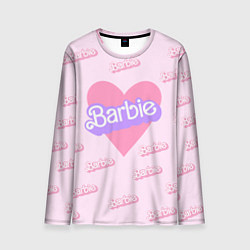 Мужской лонгслив Барби и розовое сердце: паттерн