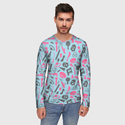 Лонгслив мужской БДСМ - игрушки, цвет: 3D-принт — фото 2