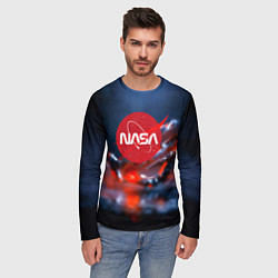 Лонгслив мужской Nasa space star, цвет: 3D-принт — фото 2