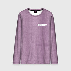 Мужской лонгслив Розовые джинсы lucky 77